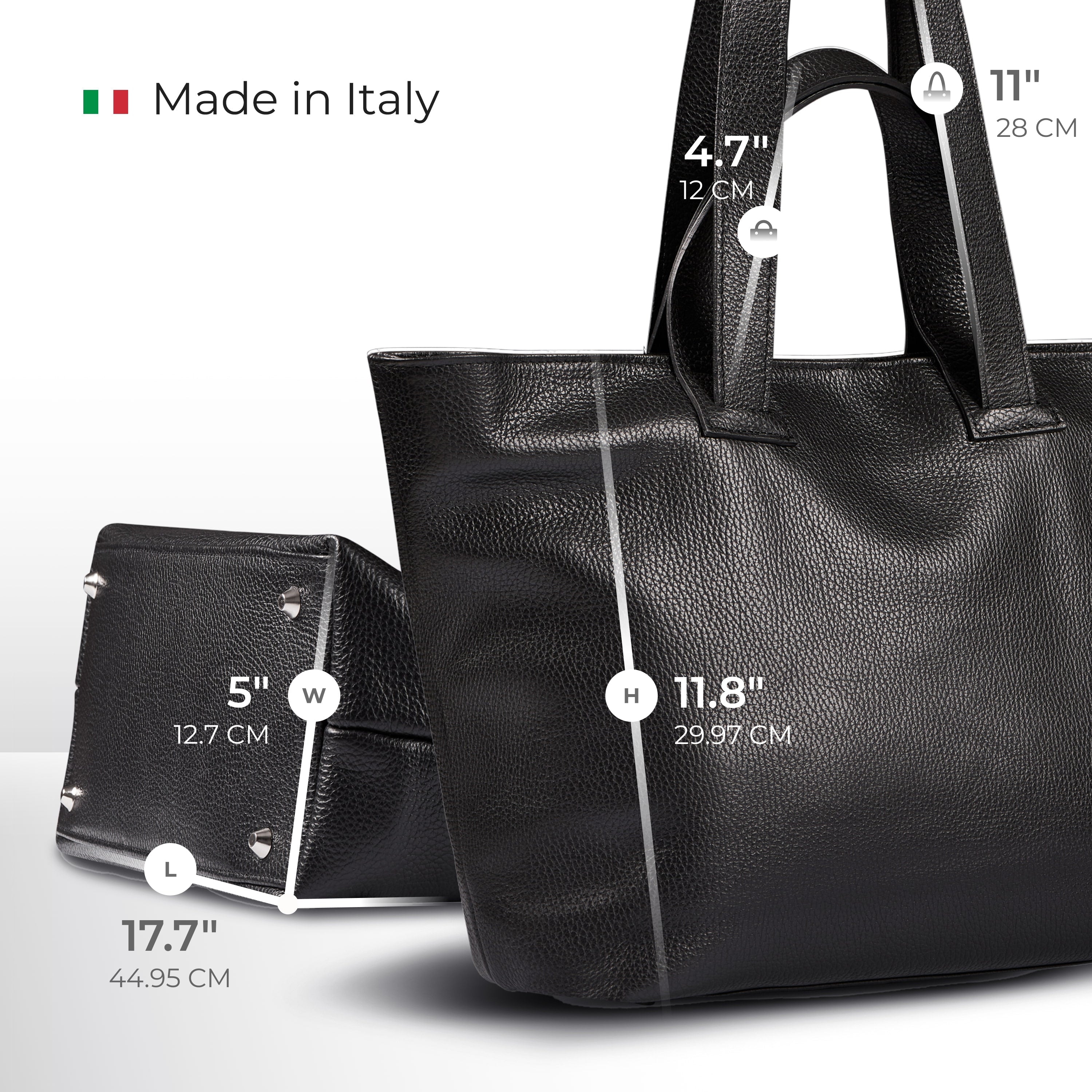 Italian Genuine Calf Leather Tote Bag 122500