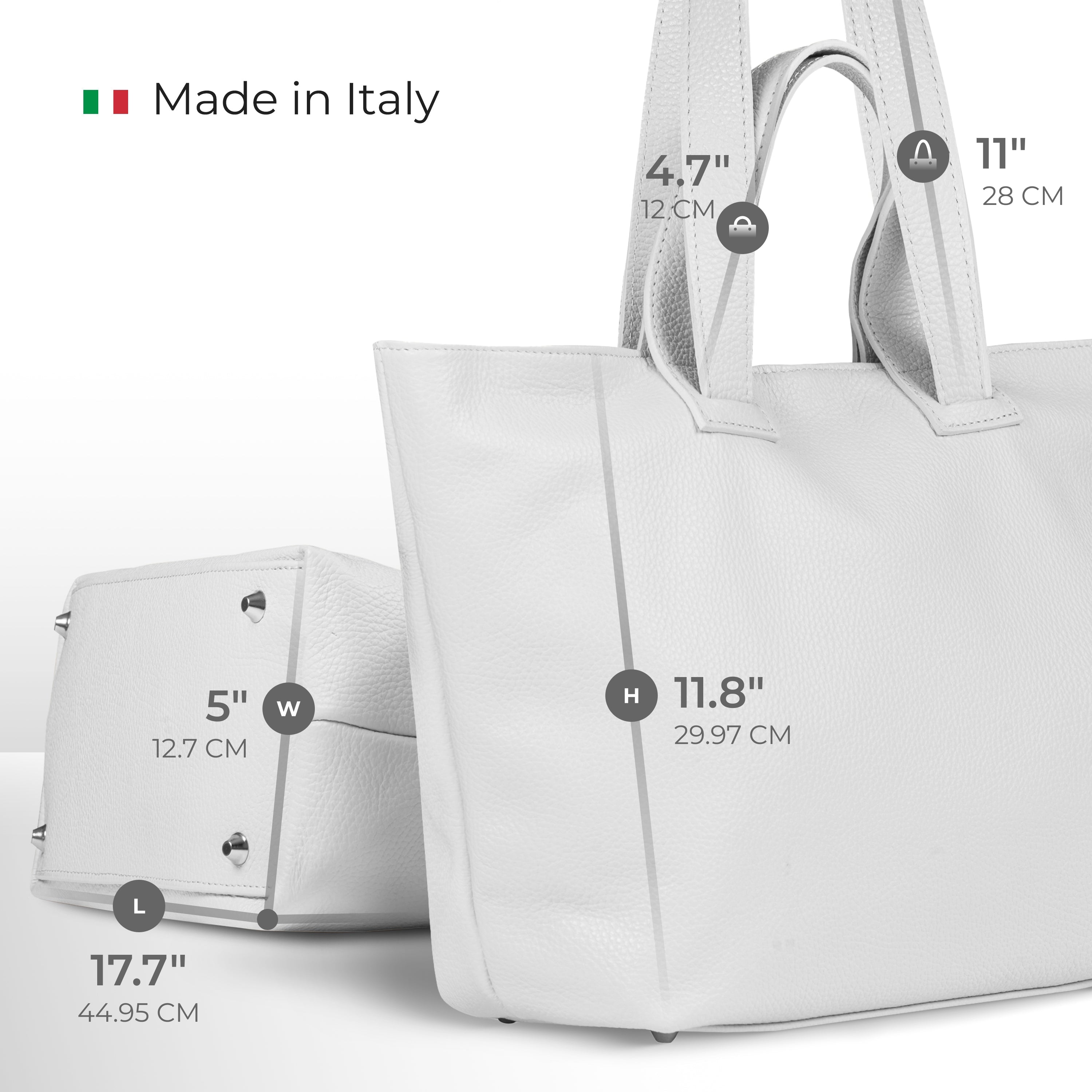 Italian Genuine Calf Leather Tote Bag 122500