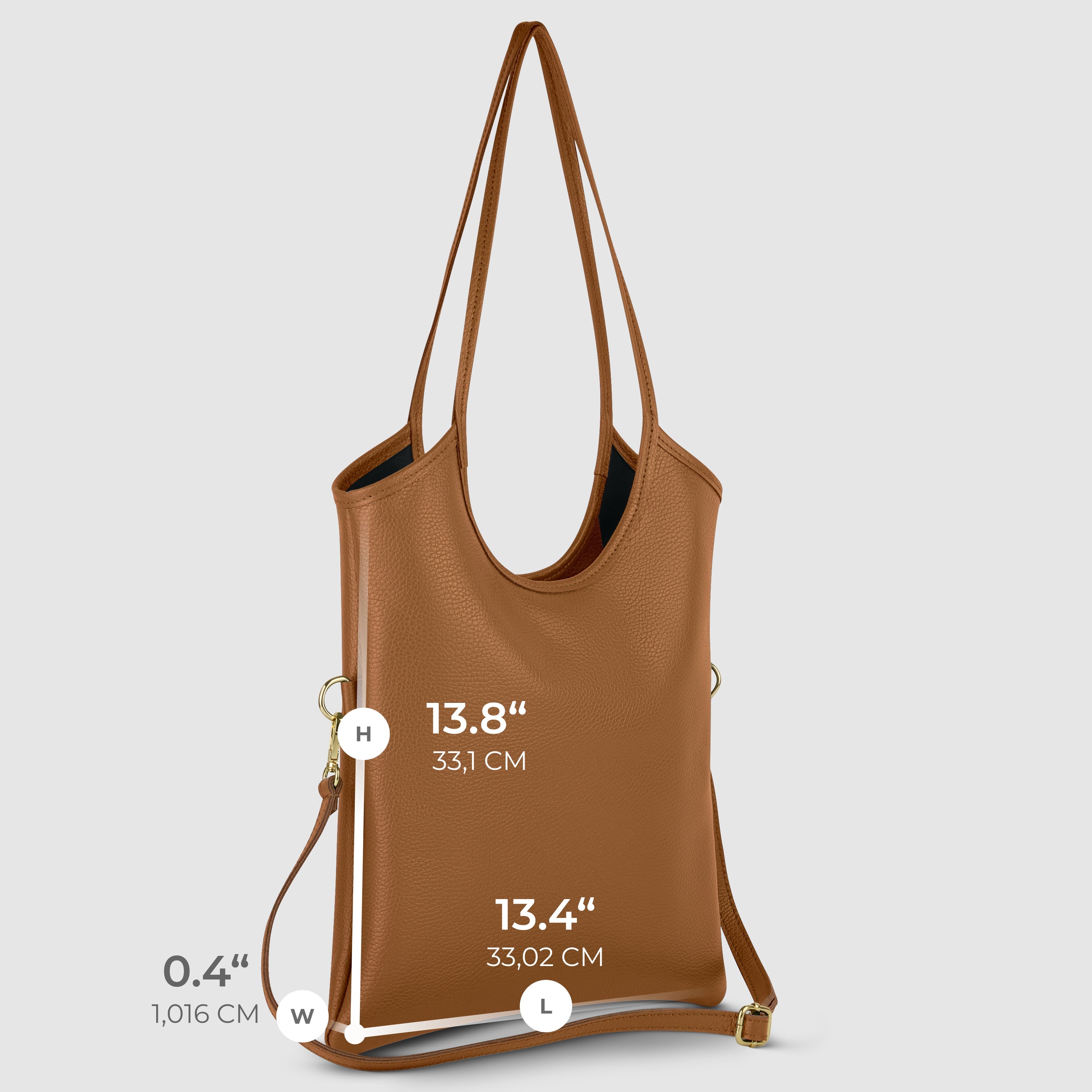 Italian Genuine Calf Leather Tote Bag 191722