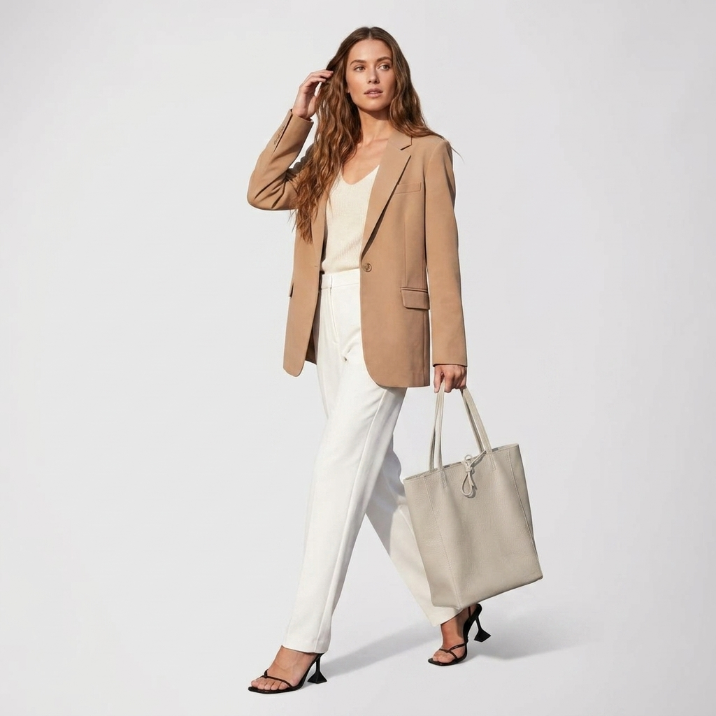 Italian Genuine Calf Leather Tote Bag 201718