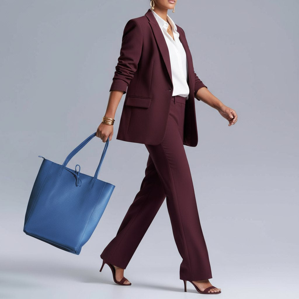 Italian Genuine Calf Leather Tote Bag 201718
