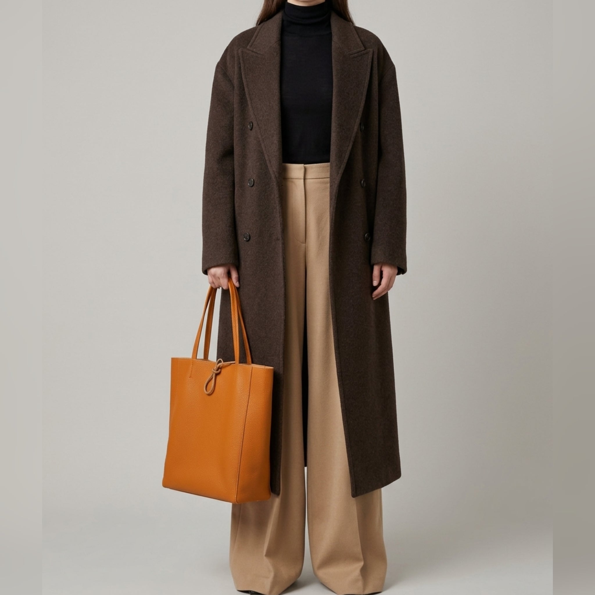 Italian Genuine Calf Leather Tote Bag 201718