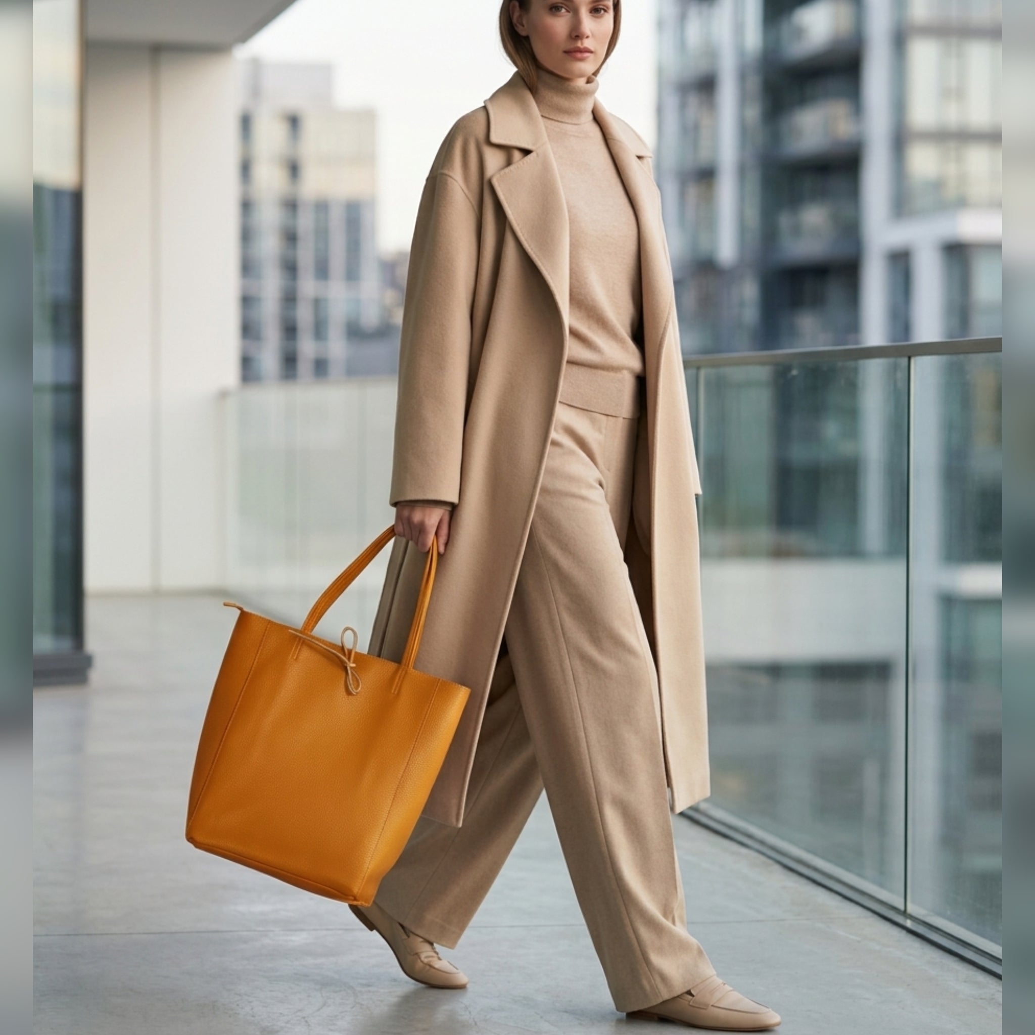 Italian Genuine Calf Leather Tote Bag 201718