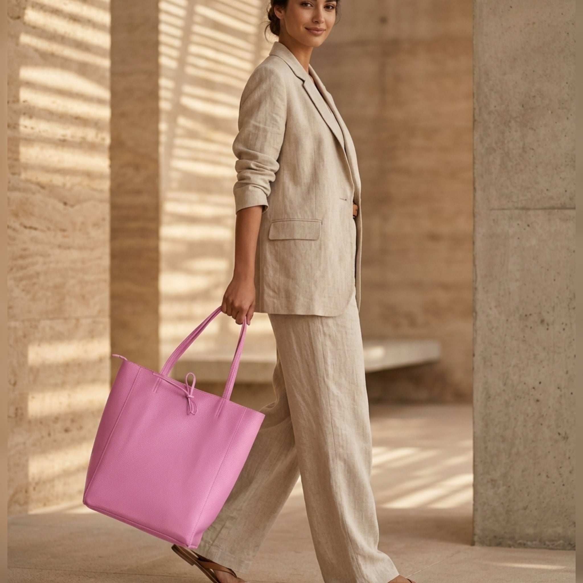 Italian Genuine Calf Leather Tote Bag 201718