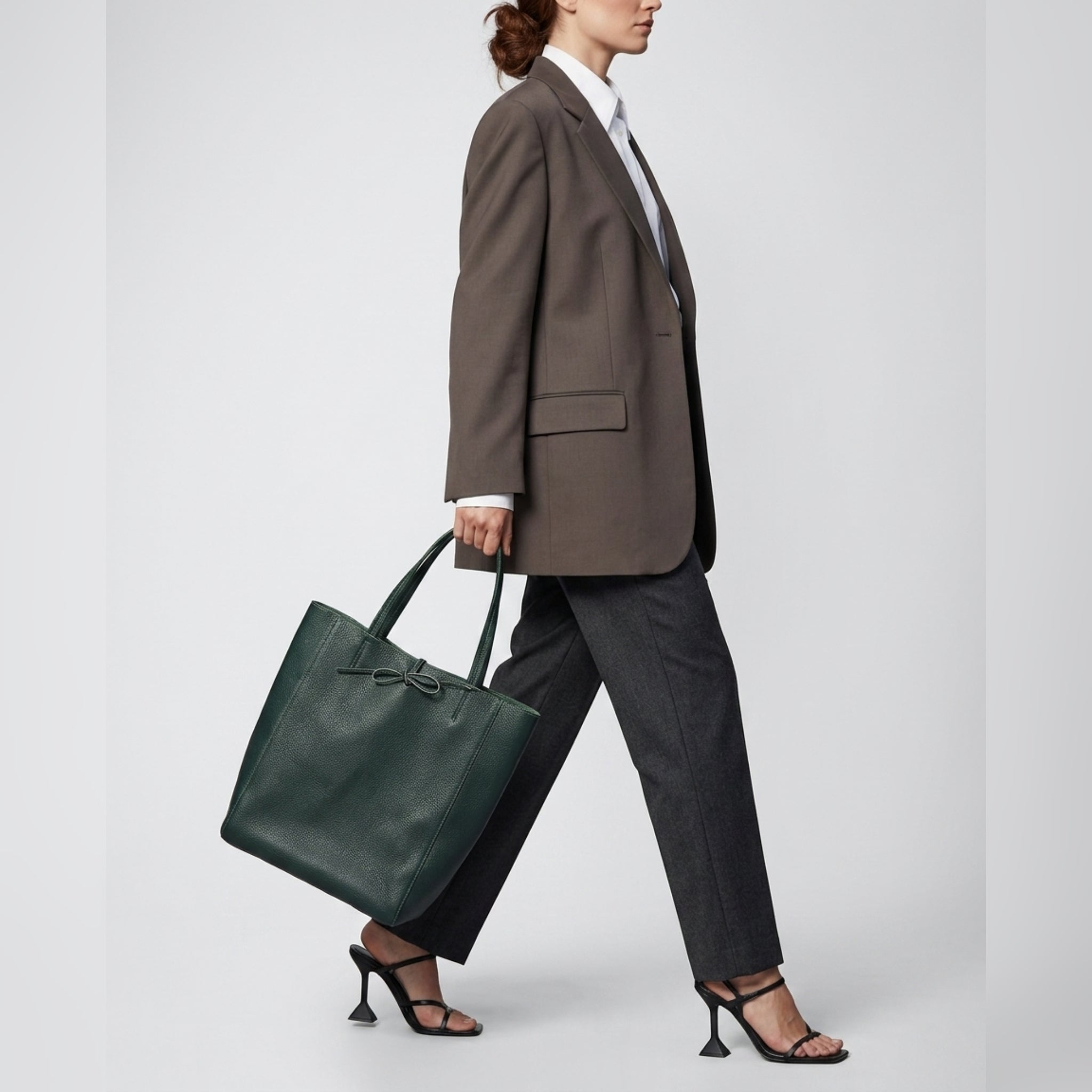 Italian Genuine Calf Leather Tote Bag 201718