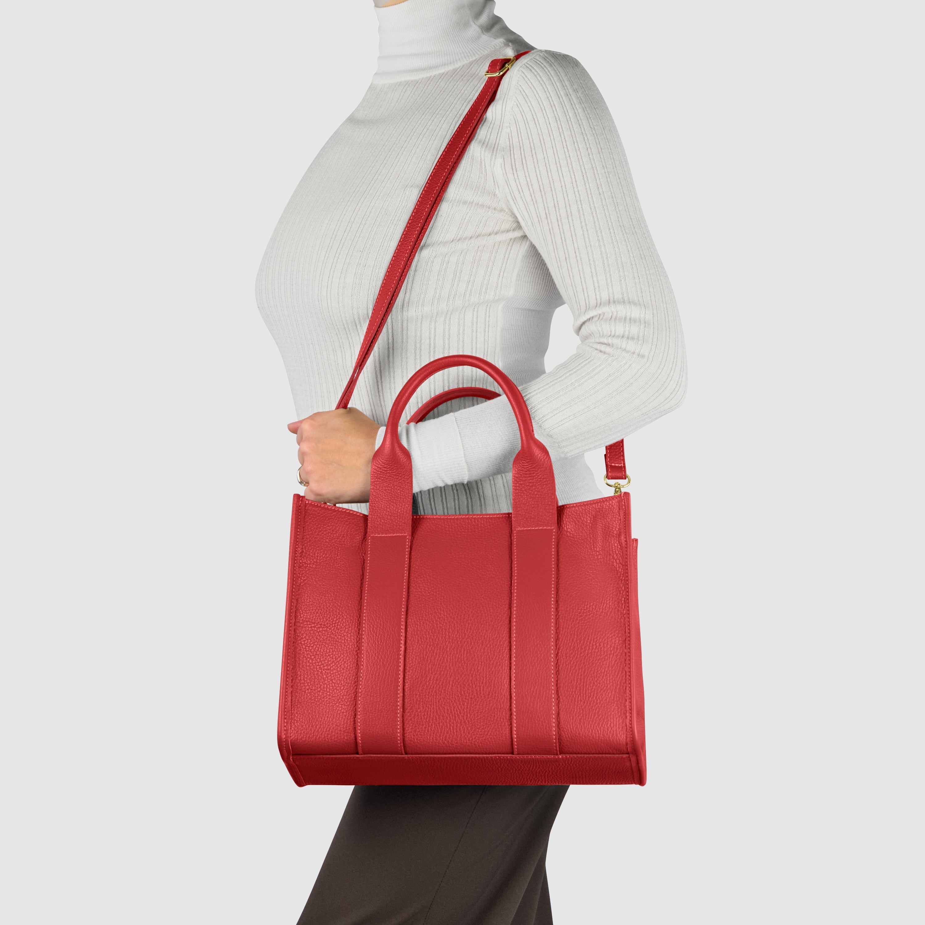Italian Genuine Calf Leather Tote Bag 282611