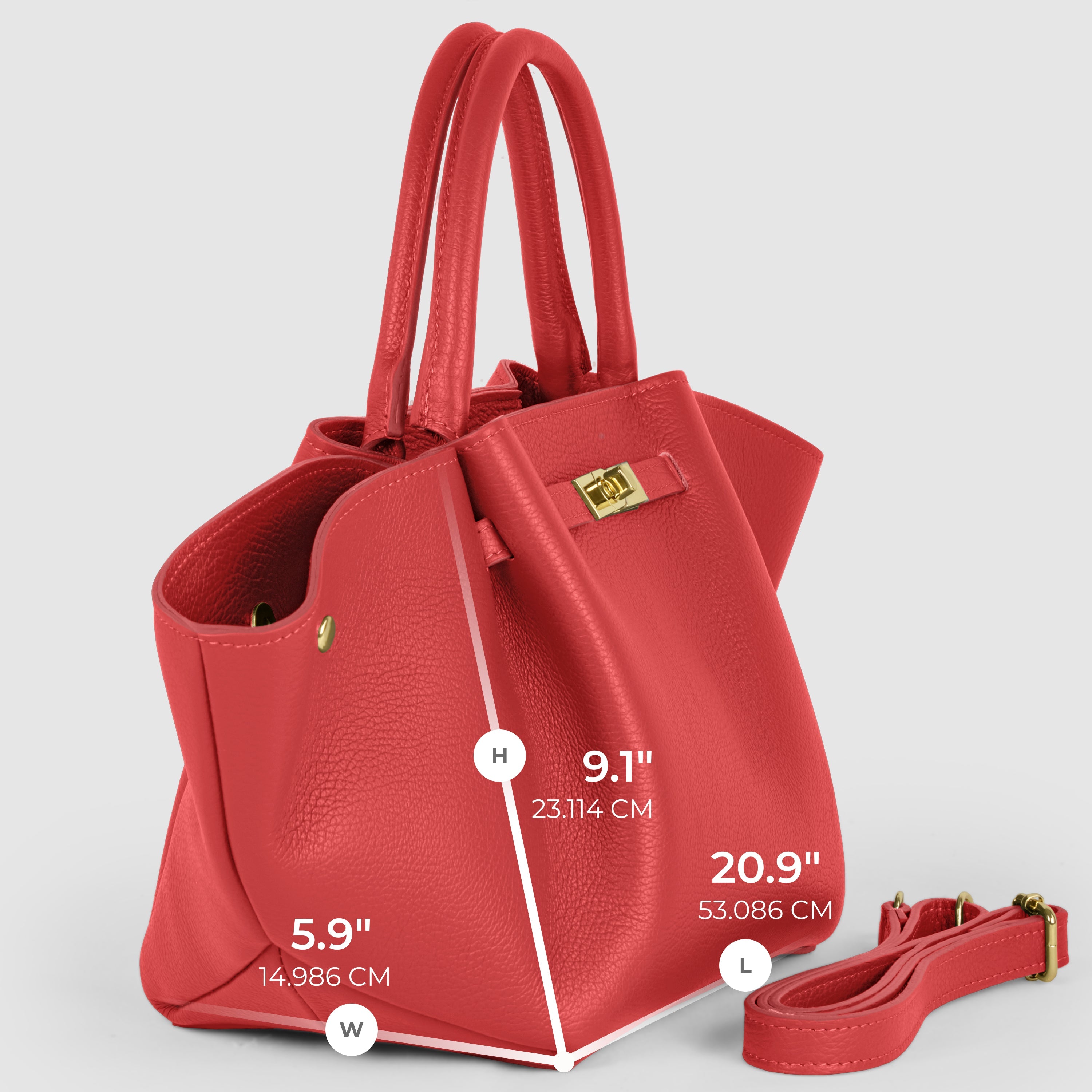 Italian Genuine Calf Leather Tote Bag 312913