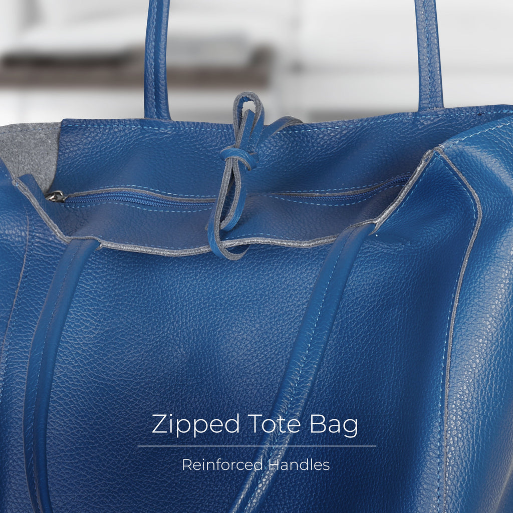 Italian Genuine Calf Leather Tote Bag 201718