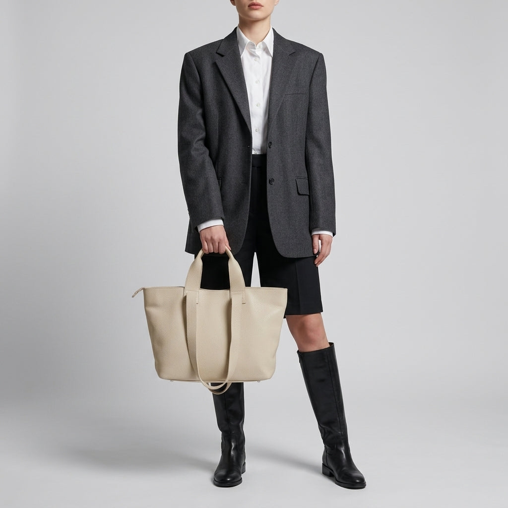 Italian Genuine Calf Leather Tote Bag 122500