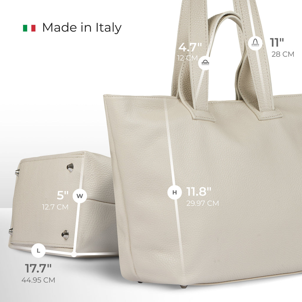 Italian Genuine Calf Leather Tote Bag 122500
