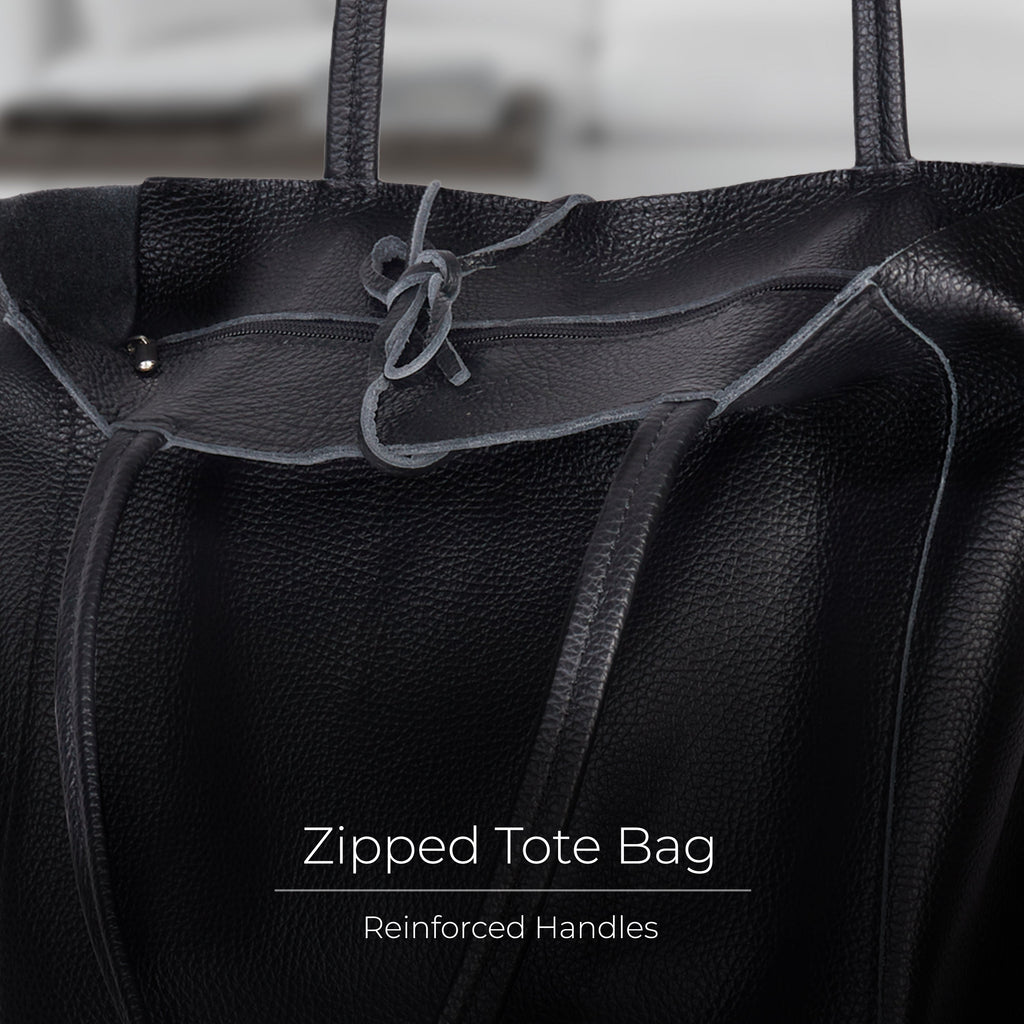 Italian Genuine Calf Leather Tote Bag 201718
