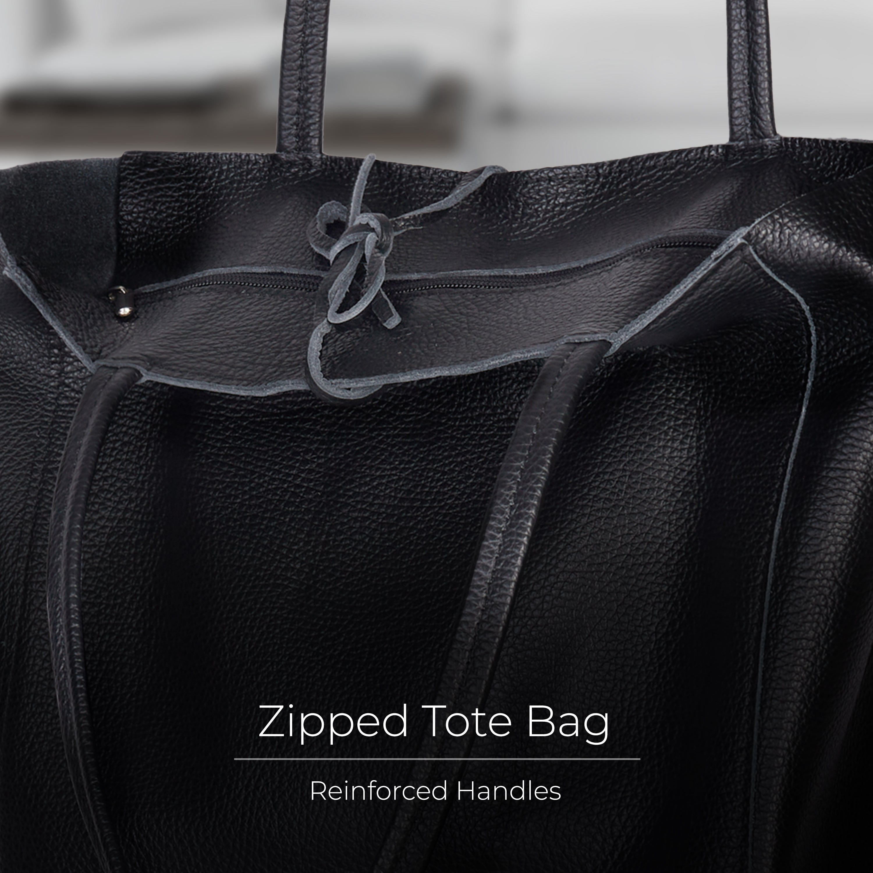 Italian Genuine Calf Leather Tote Bag 201718