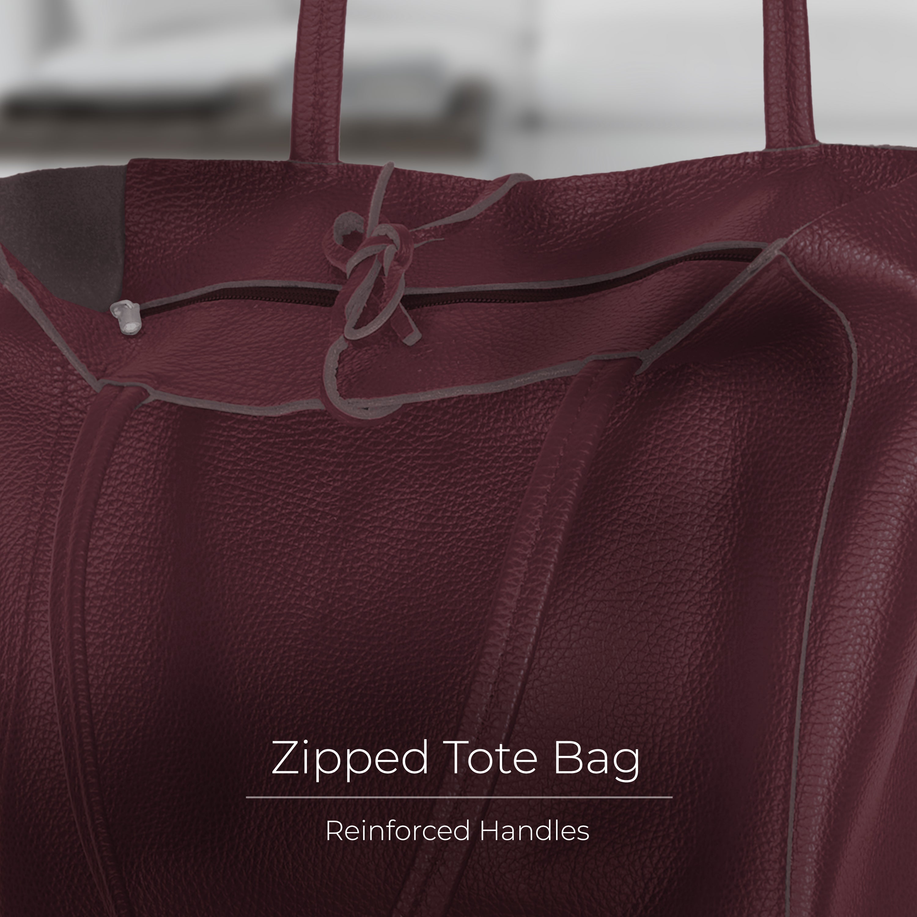 Italian Genuine Calf Leather Tote Bag 201718