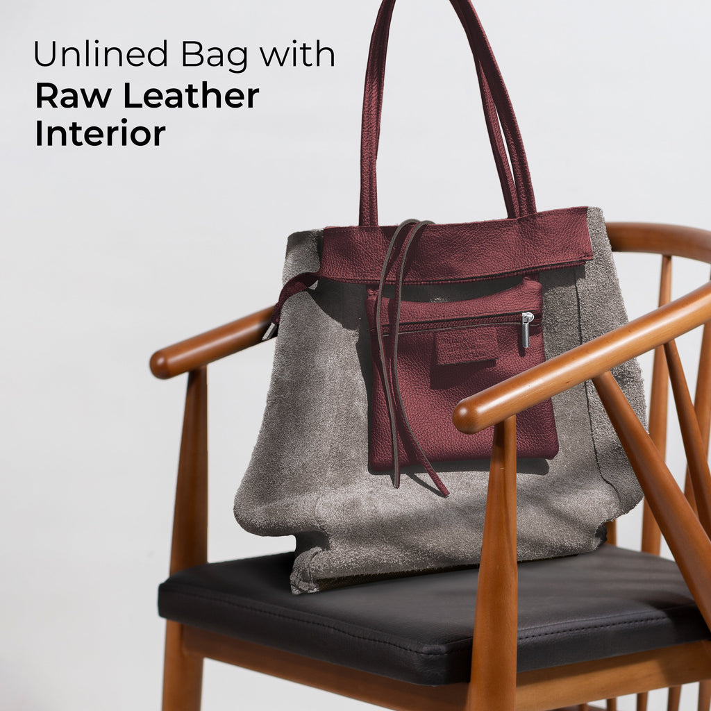 Italian Genuine Calf Leather Tote Bag 201718
