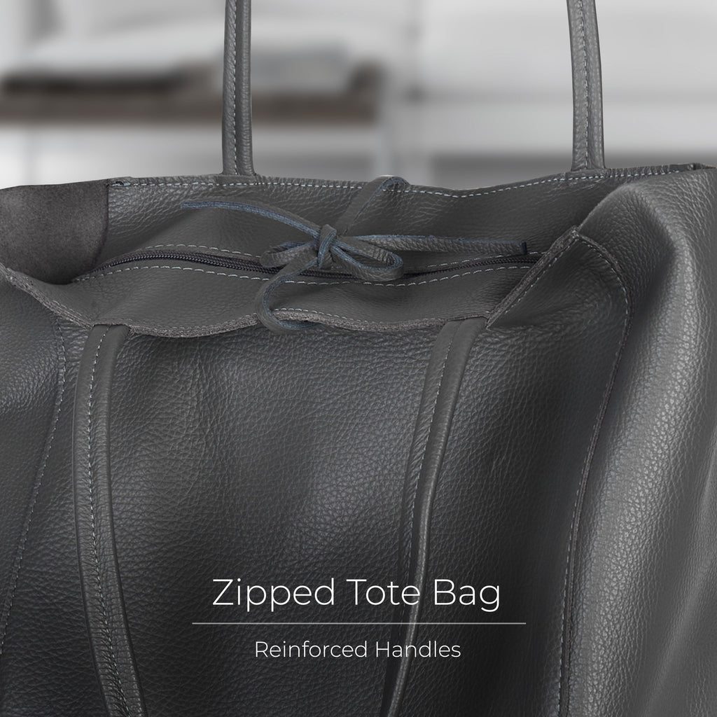 Italian Genuine Calf Leather Tote Bag 201718