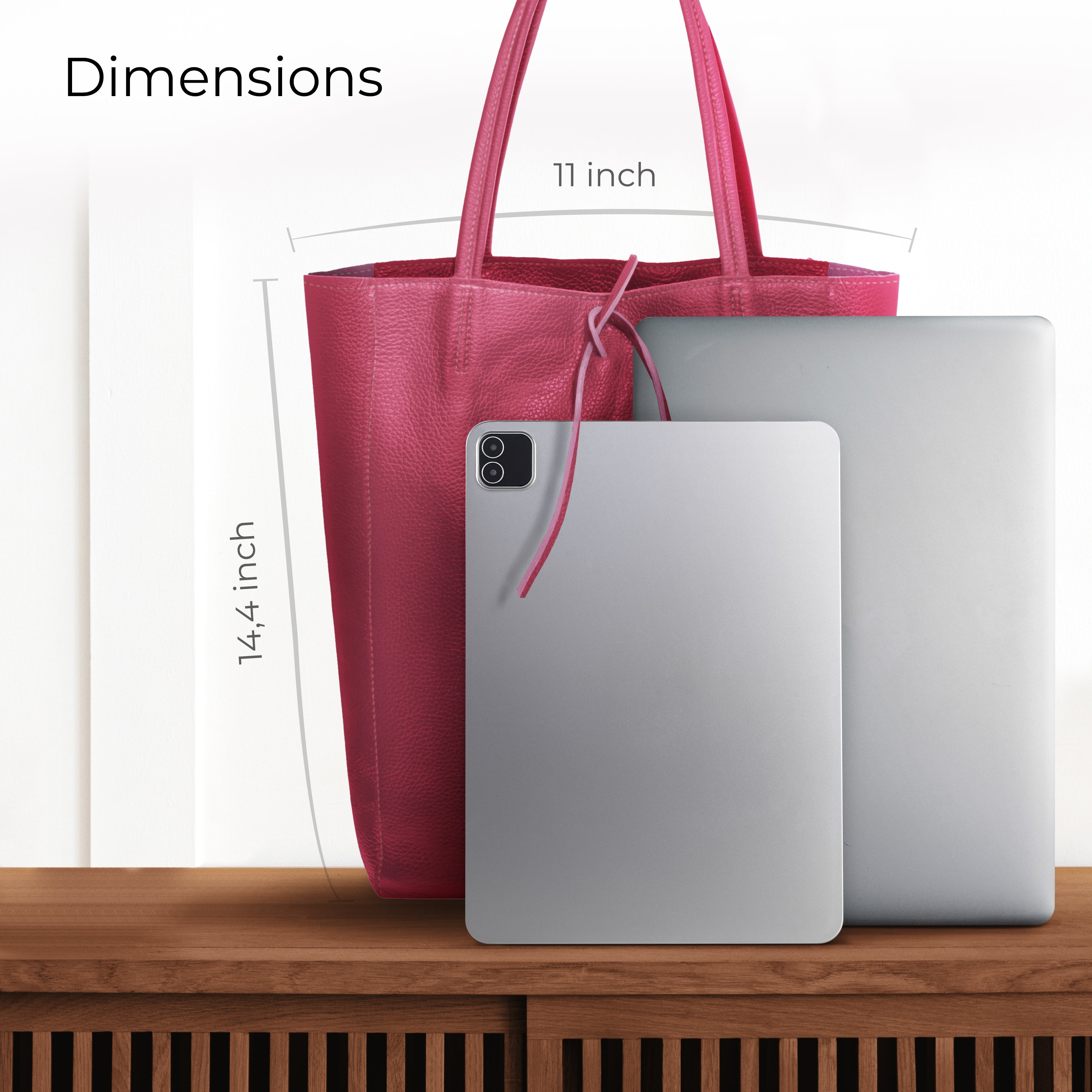 Italian Genuine Calf Leather Tote Bag 201718