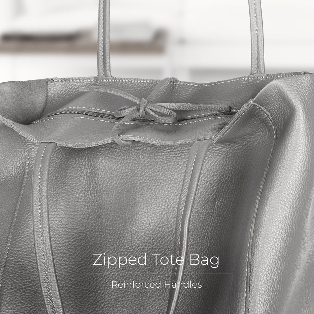Italian Genuine Calf Leather Tote Bag 201718