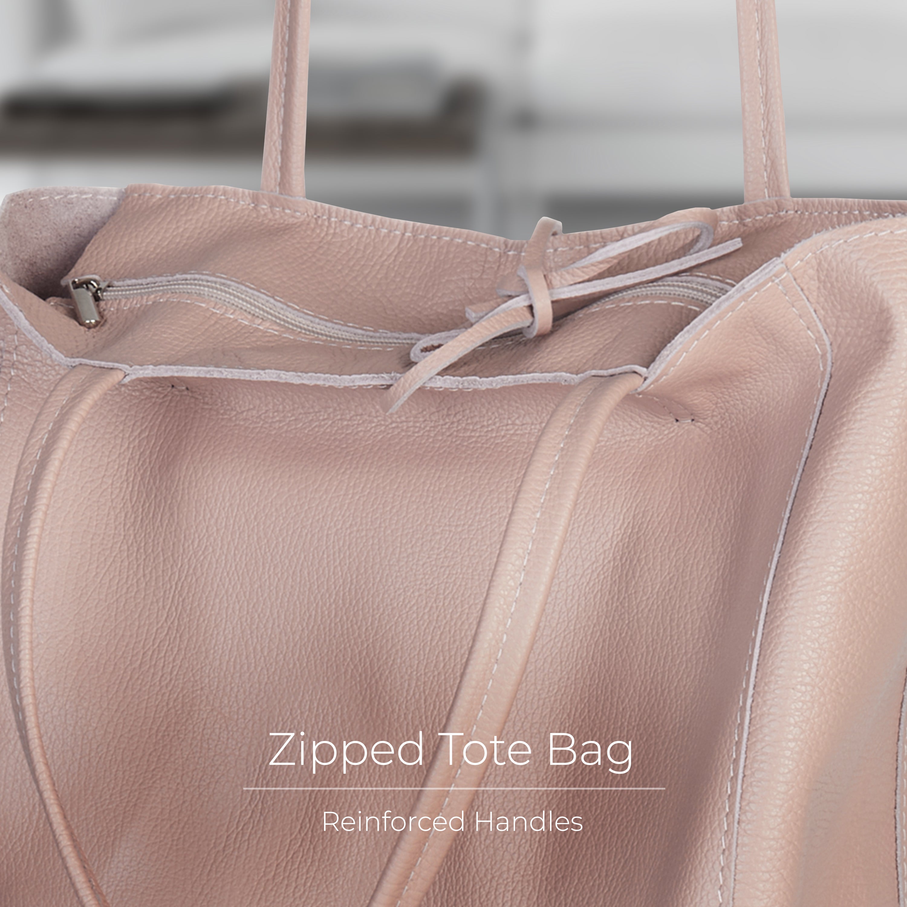 Italian Genuine Calf Leather Tote Bag 201718