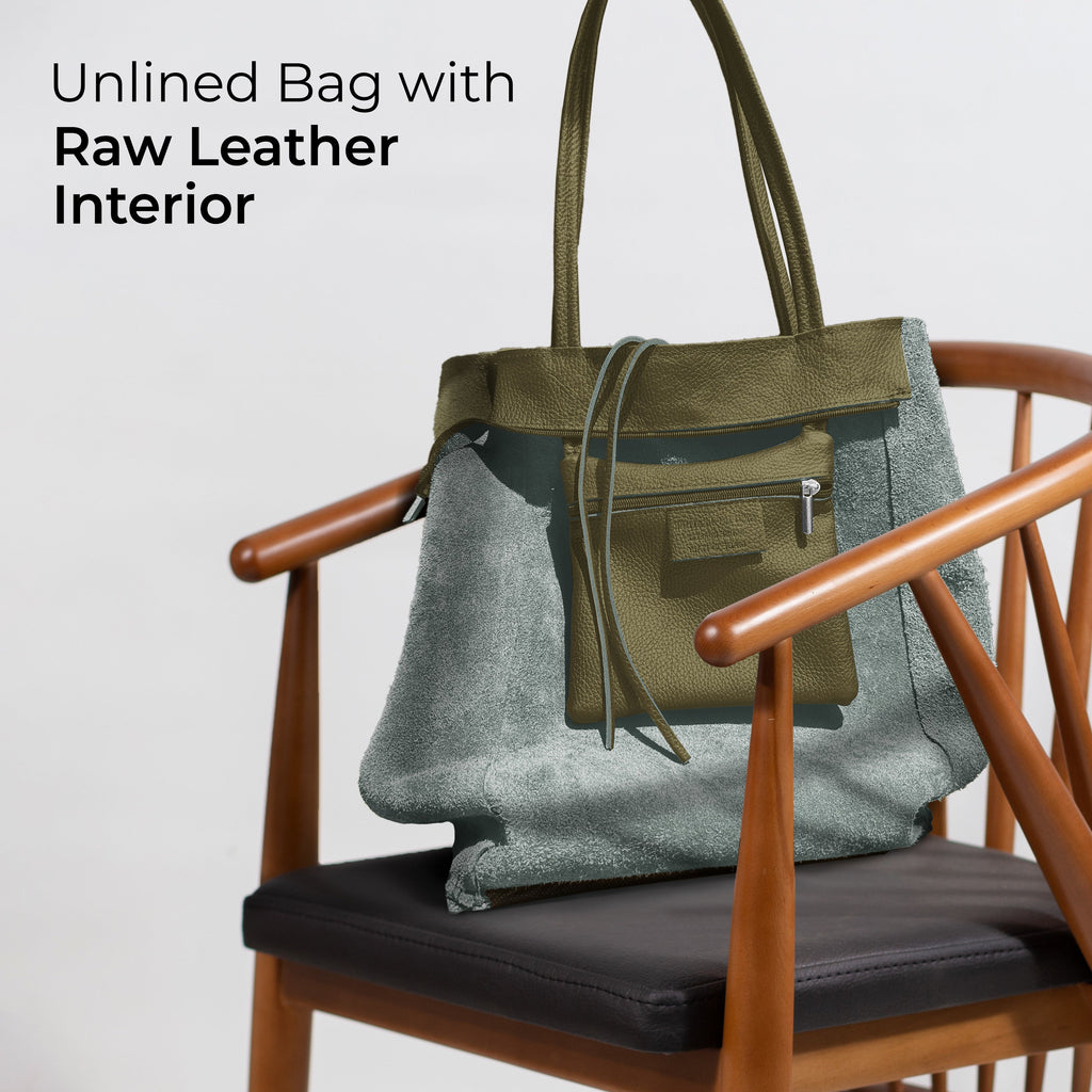 Italian Genuine Calf Leather Tote Bag 201718