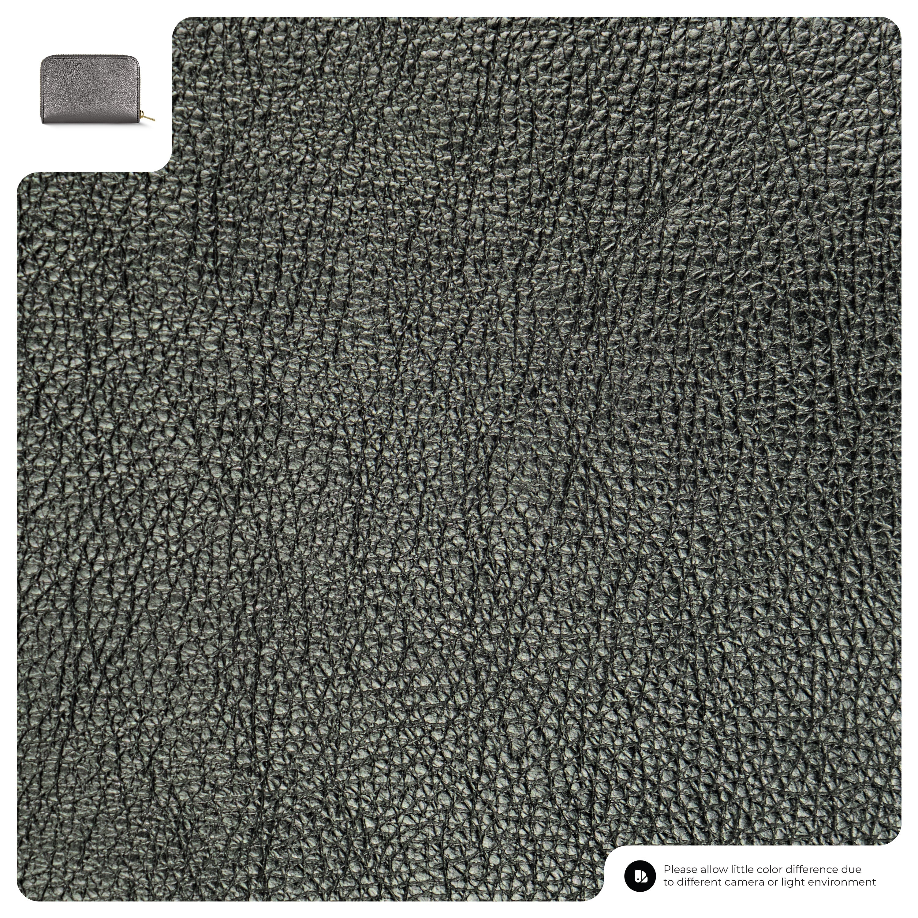 Italian Genuine Metallic Calf Leather Wallet 650988