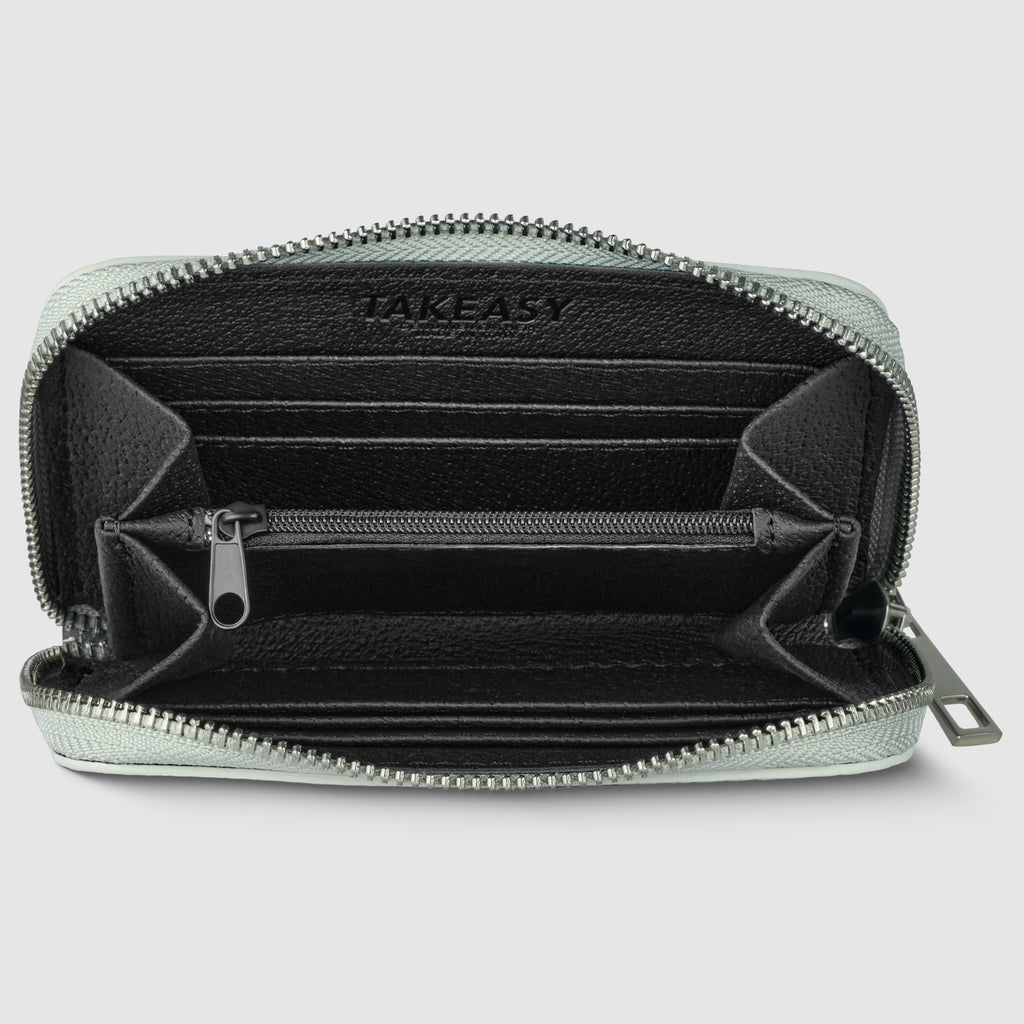 Italian Genuine Metallic Calf Leather Wallet 650988
