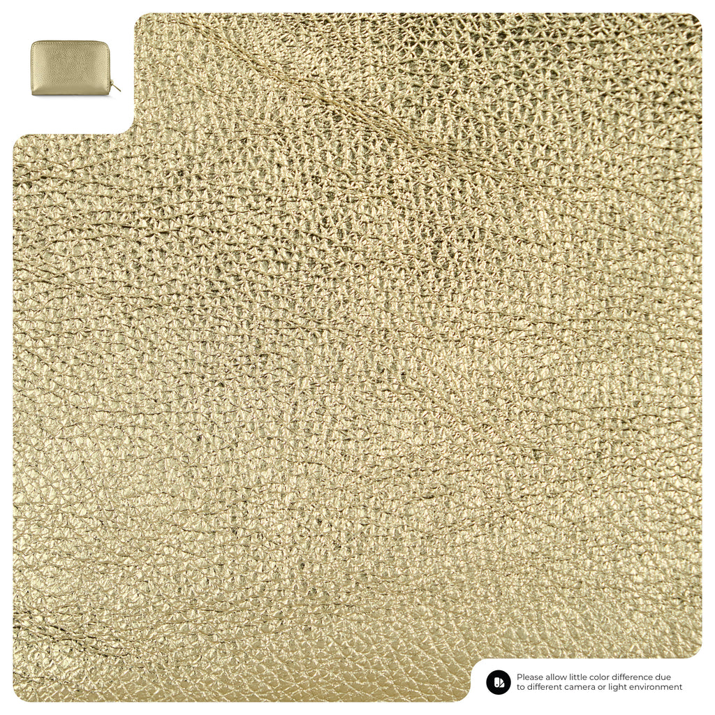 Italian Genuine Metallic Calf Leather Wallet 650988