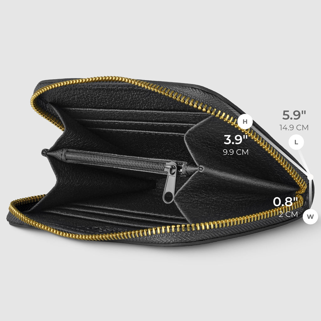 Italian Genuine Metallic Calf Leather Wallet 650988