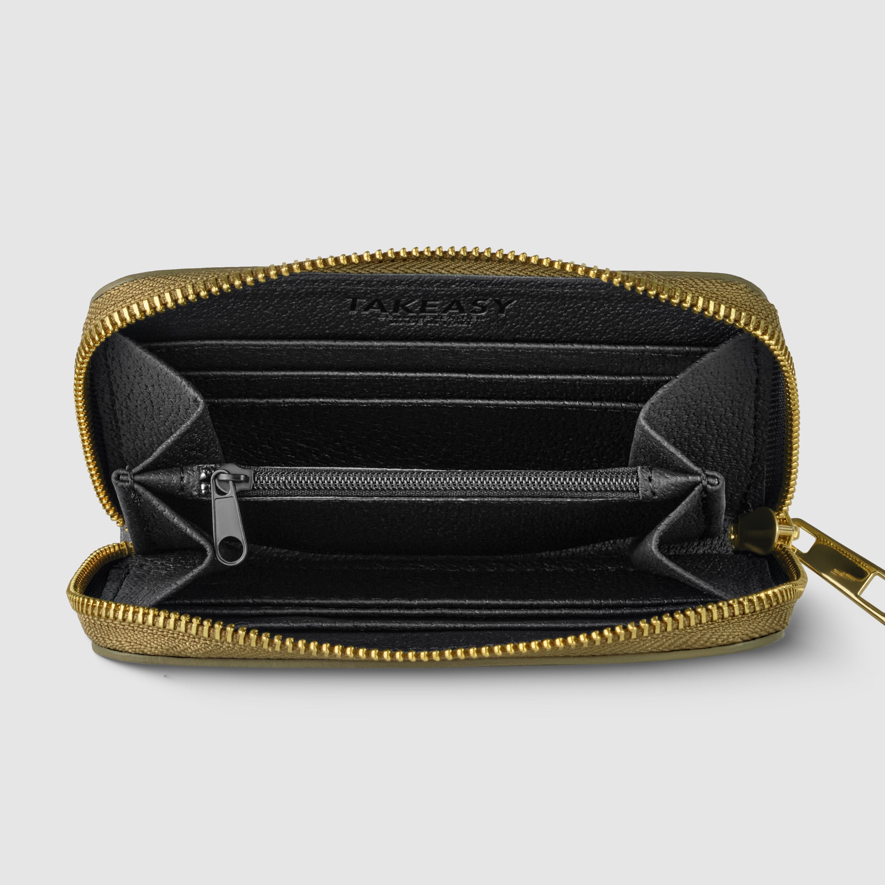 Italian Genuine Metallic Calf Leather Wallet 650988