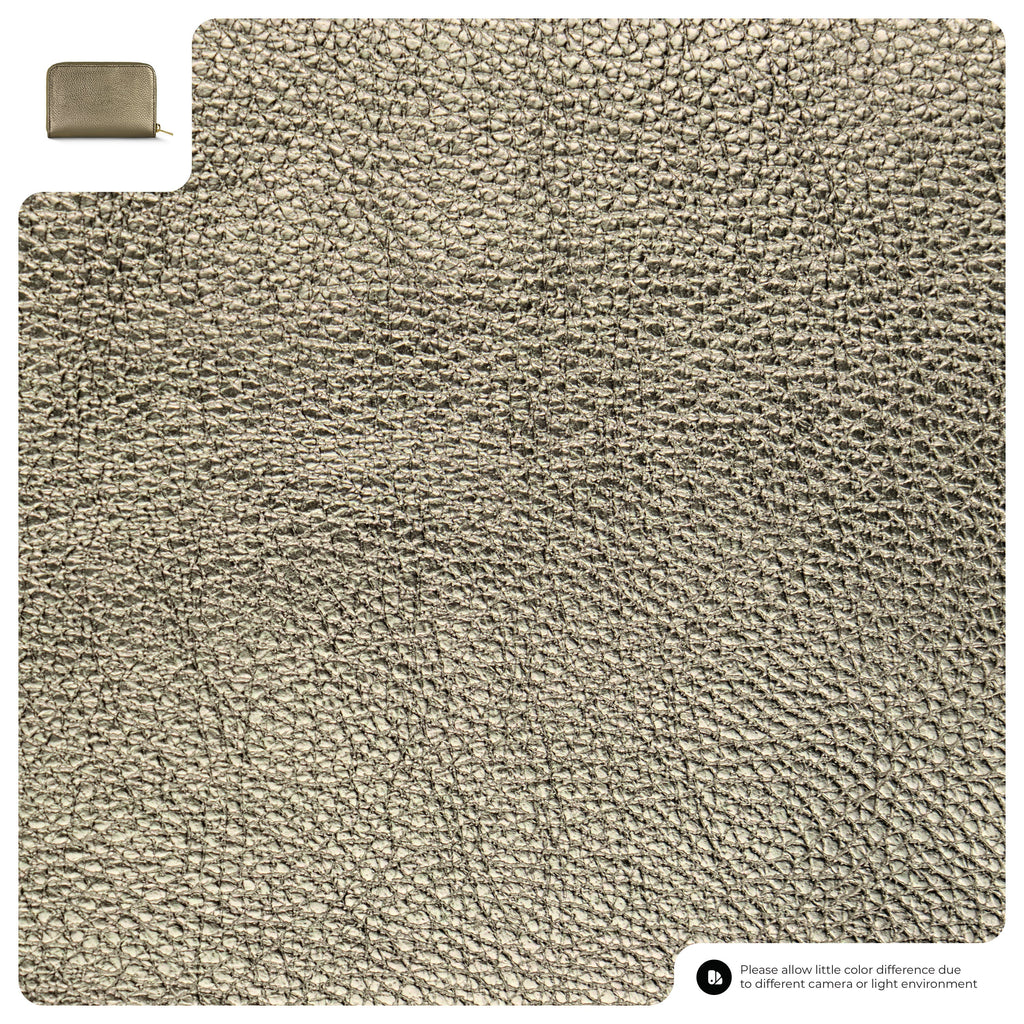 Italian Genuine Metallic Calf Leather Wallet 650988