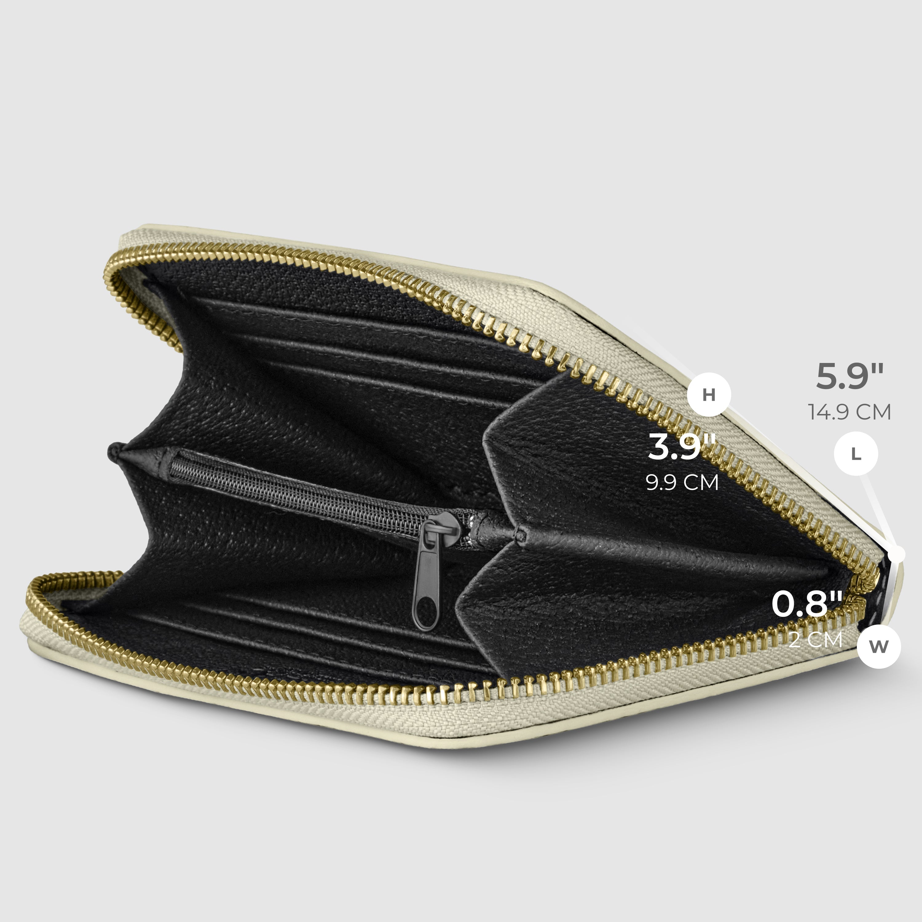 Italian Genuine Metallic Calf Leather Wallet 650988