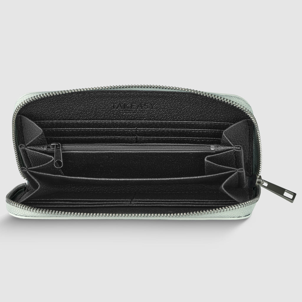 Italian Genuine Metallic Calf Leather Wallet 651088