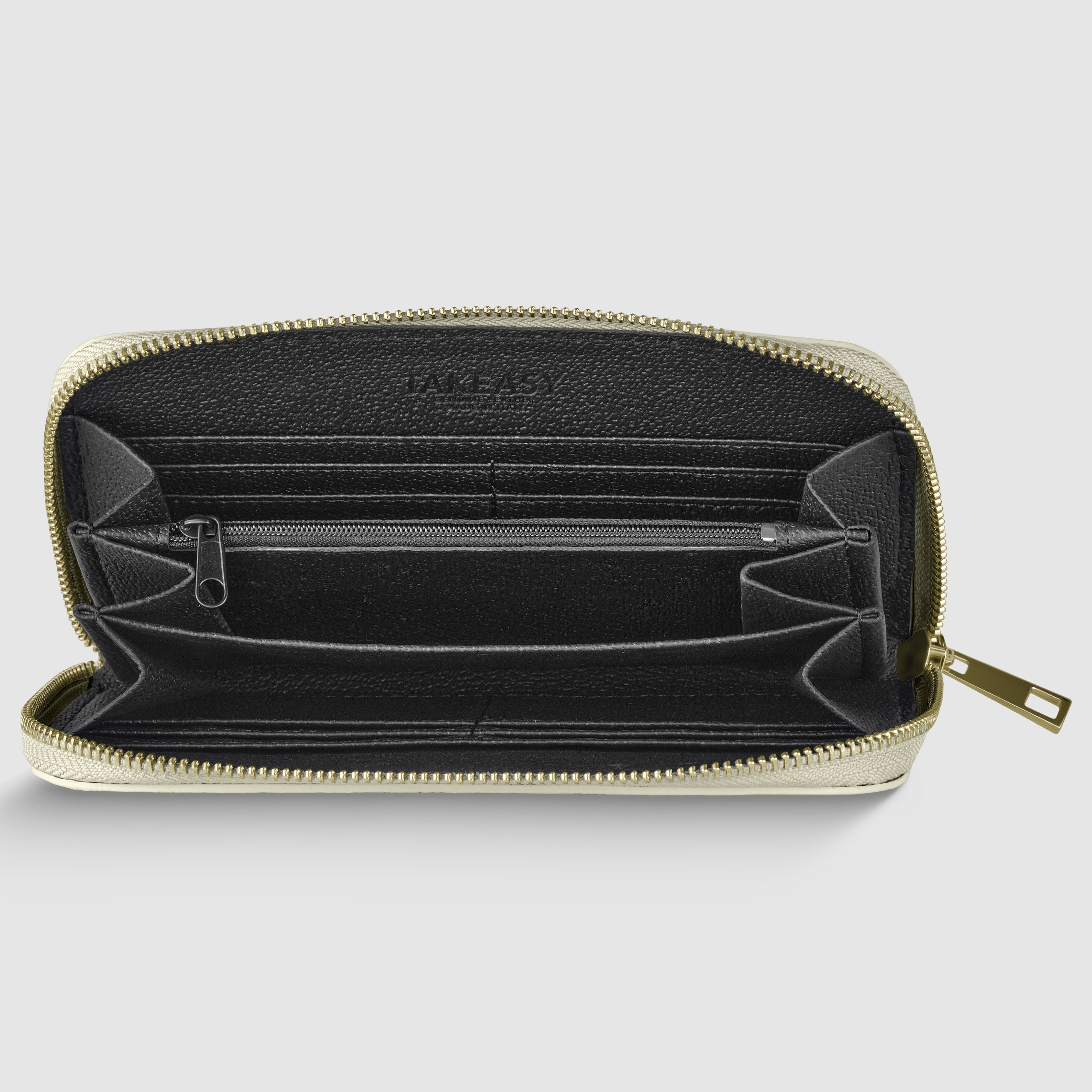 Italian Genuine Metallic Calf Leather Wallet 651088