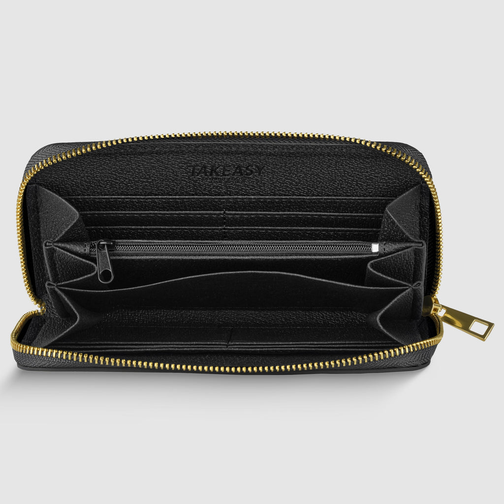 Italian Genuine Metallic Calf Leather Wallet 651088