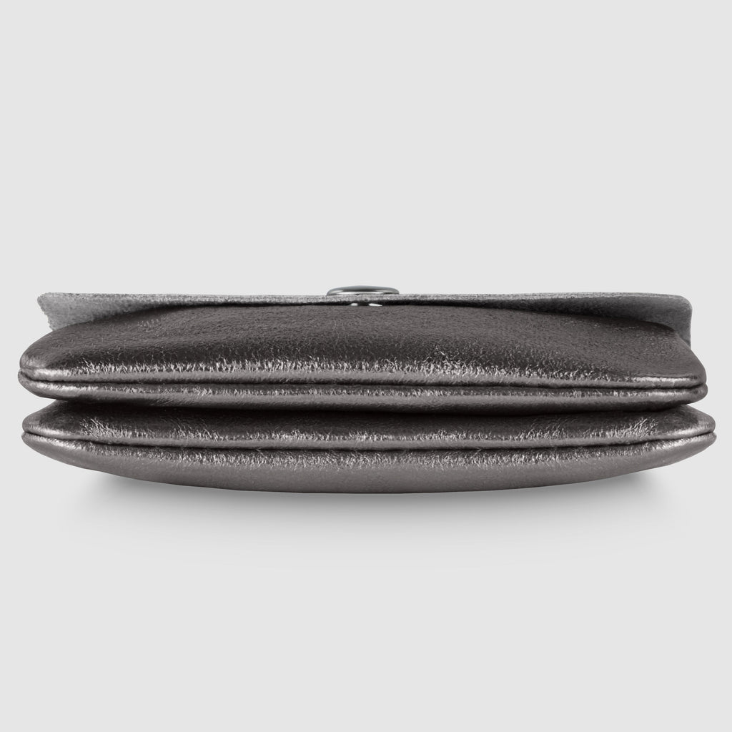 Italian Genuine Metallic Suede Wallet 000350
