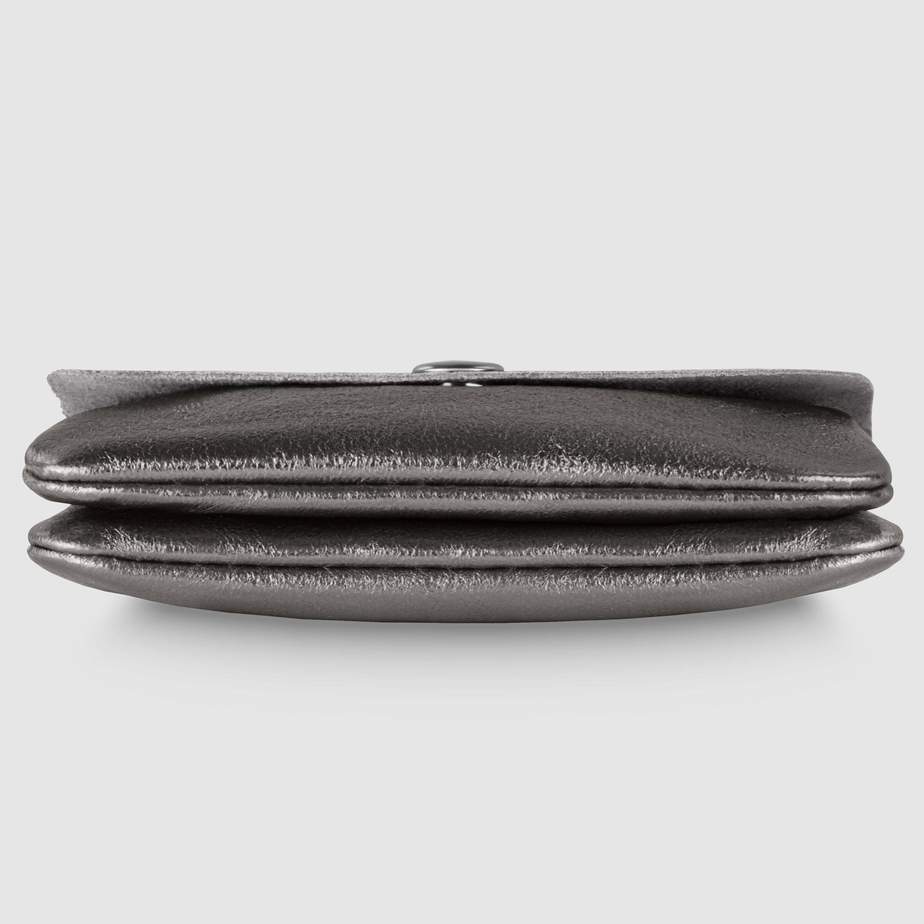 Italian Genuine Metallic Suede Wallet 000350