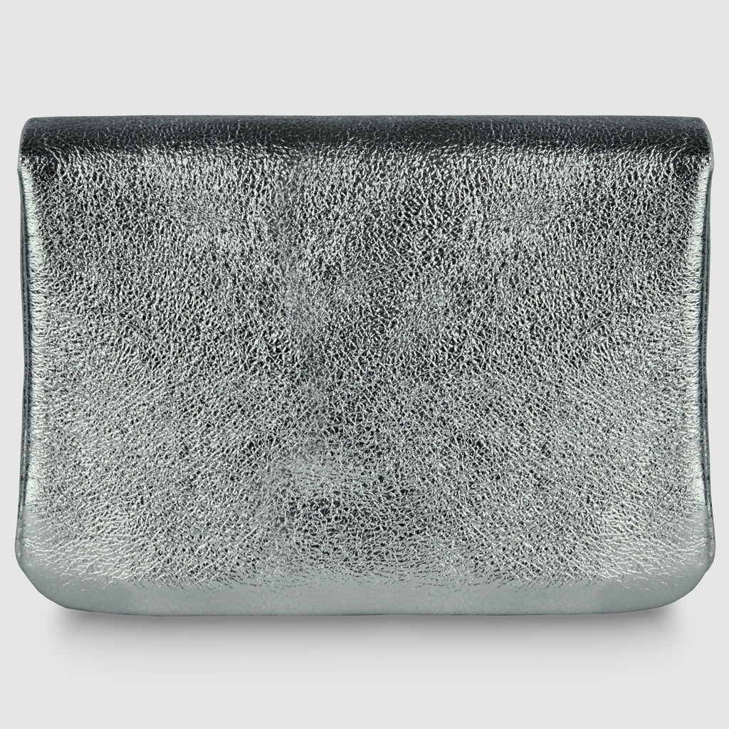 Italian Genuine Metallic Suede Wallet 000350