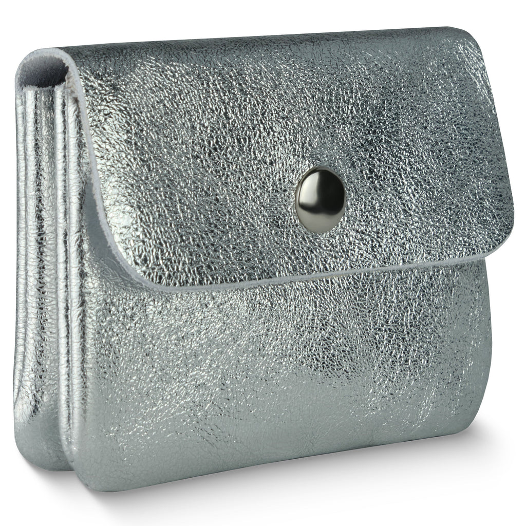 Italian Genuine Metallic Suede Wallet 000350