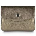 Italian Genuine Metallic Suede Wallet 000350