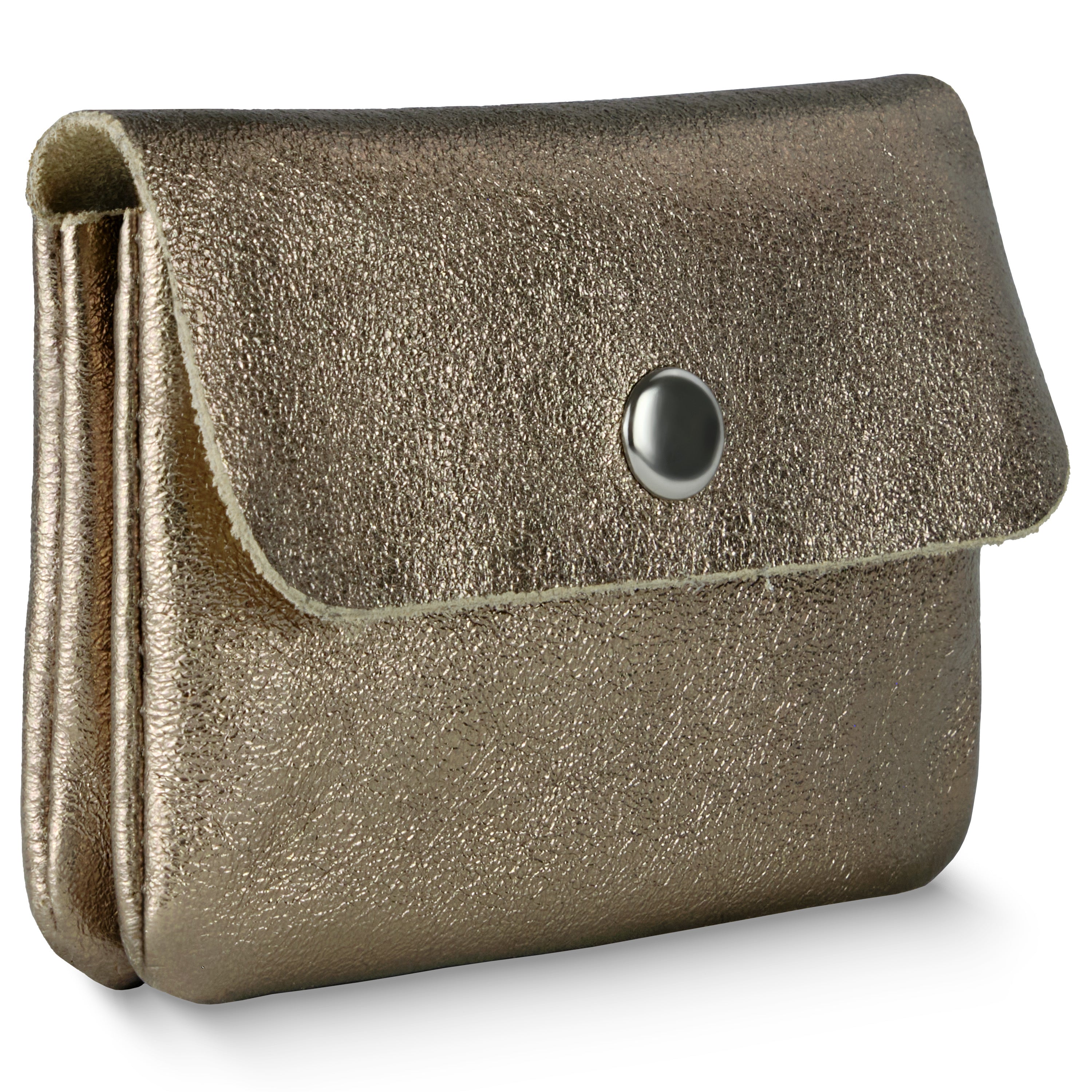 Italian Genuine Metallic Suede Wallet 000350