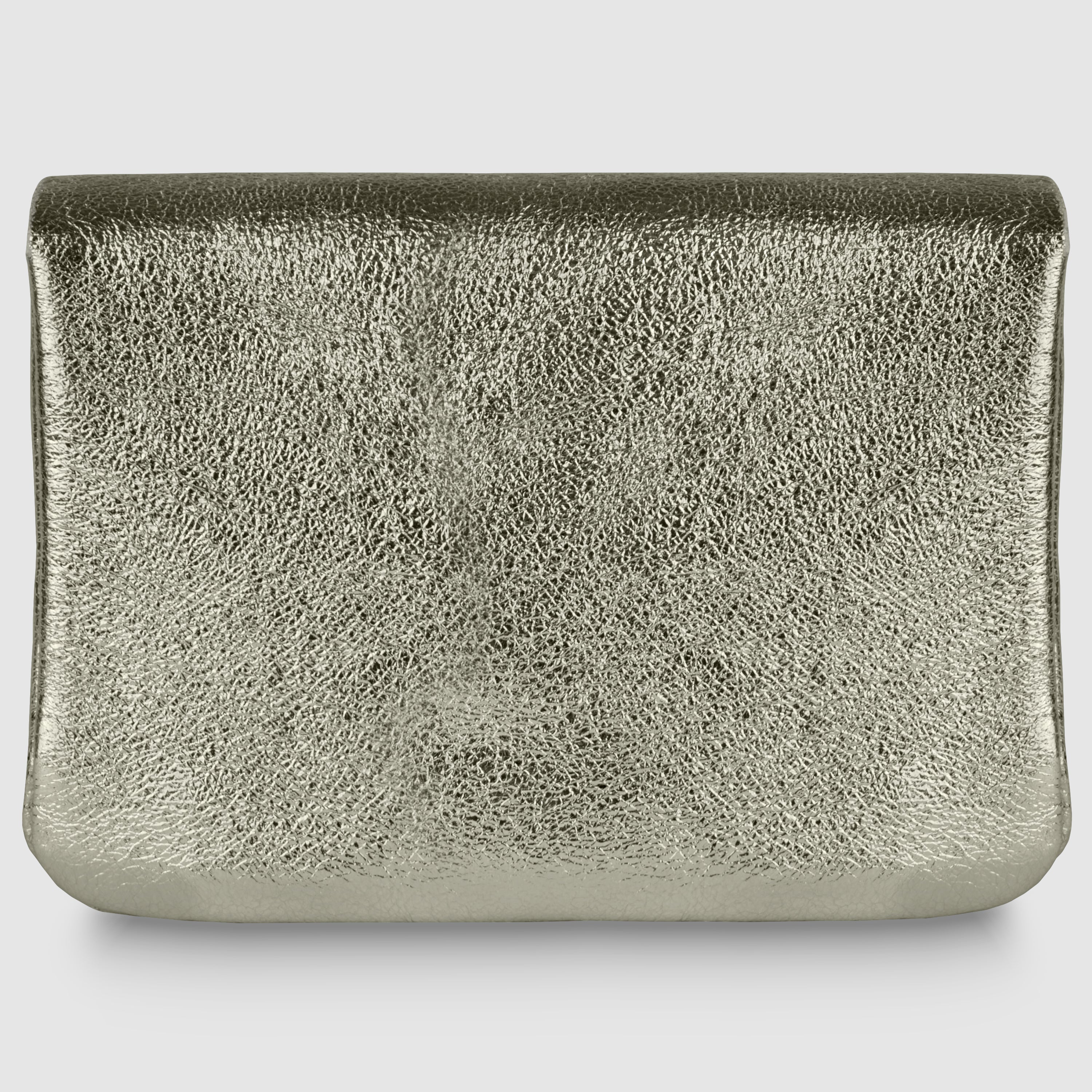 Italian Genuine Metallic Suede Wallet 000350