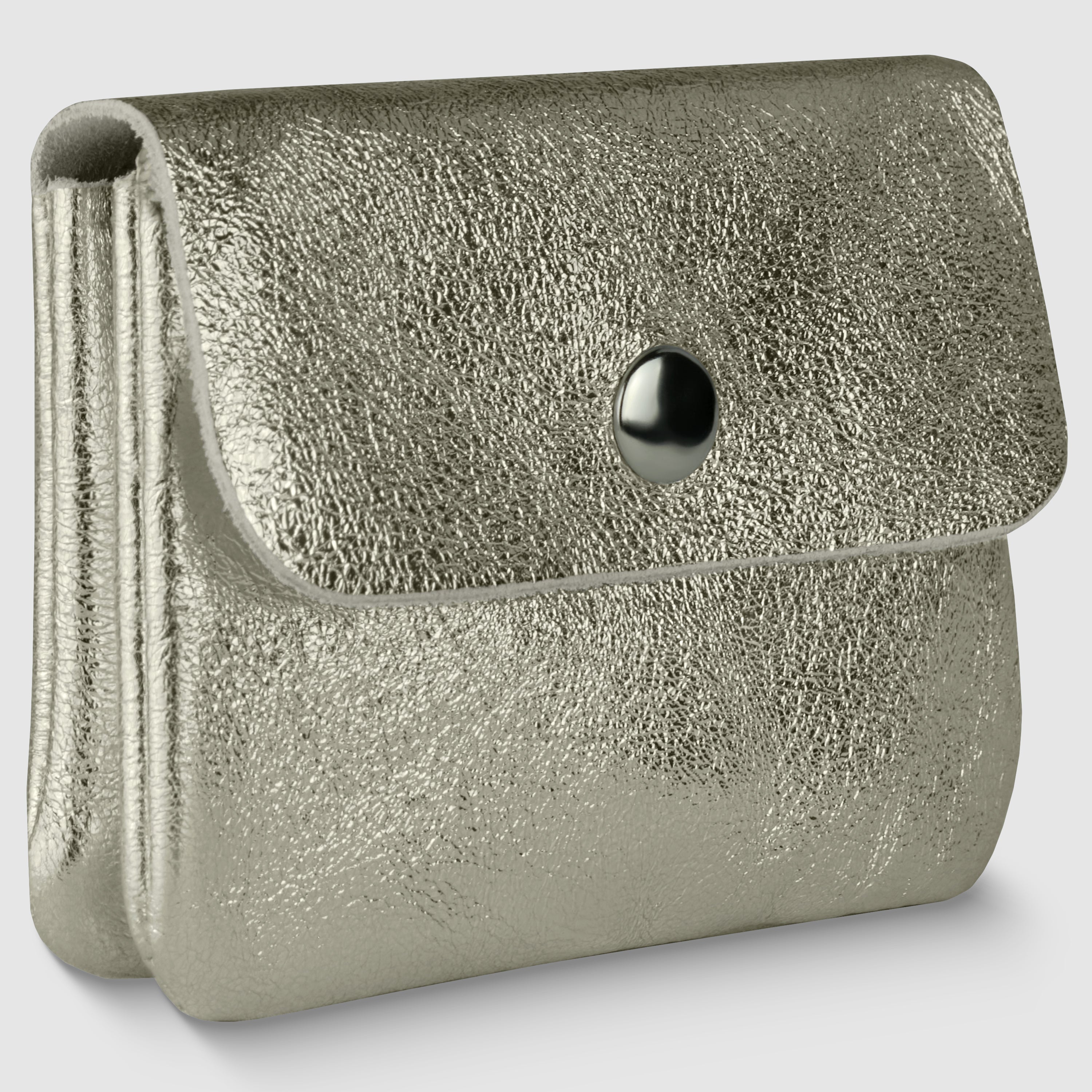 Italian Genuine Metallic Suede Wallet 000350