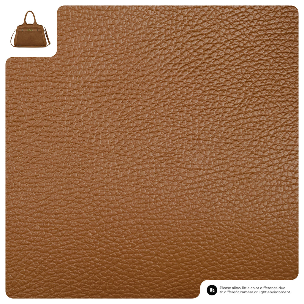 Italian Genuine Suede & Calf Leather Top-Handle Bag 333155