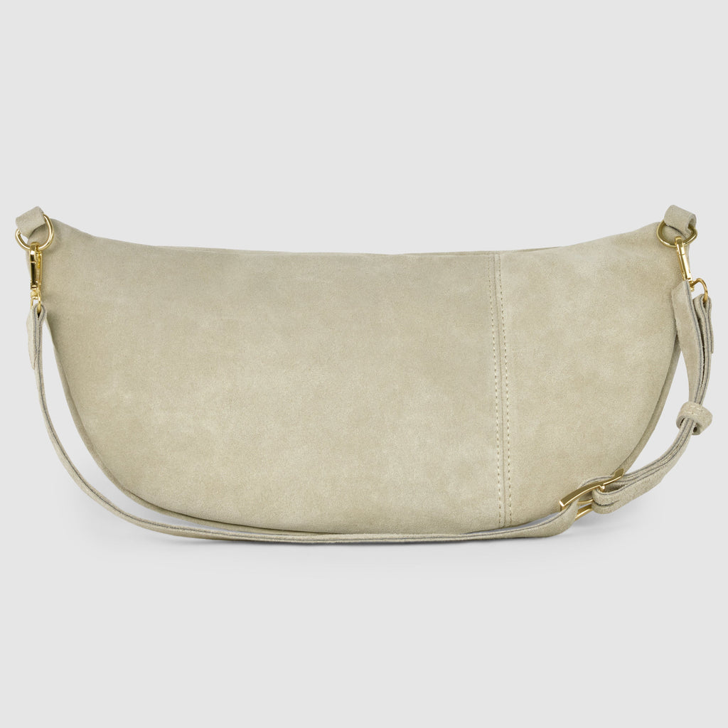 Italian Genuine Suede Crossbody Bag 211955