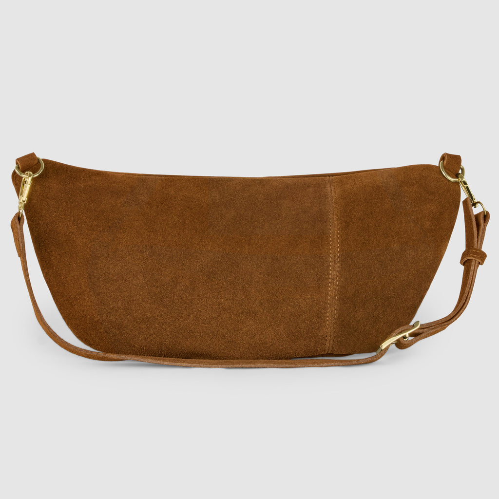 Italian Genuine Suede Crossbody Bag 211955