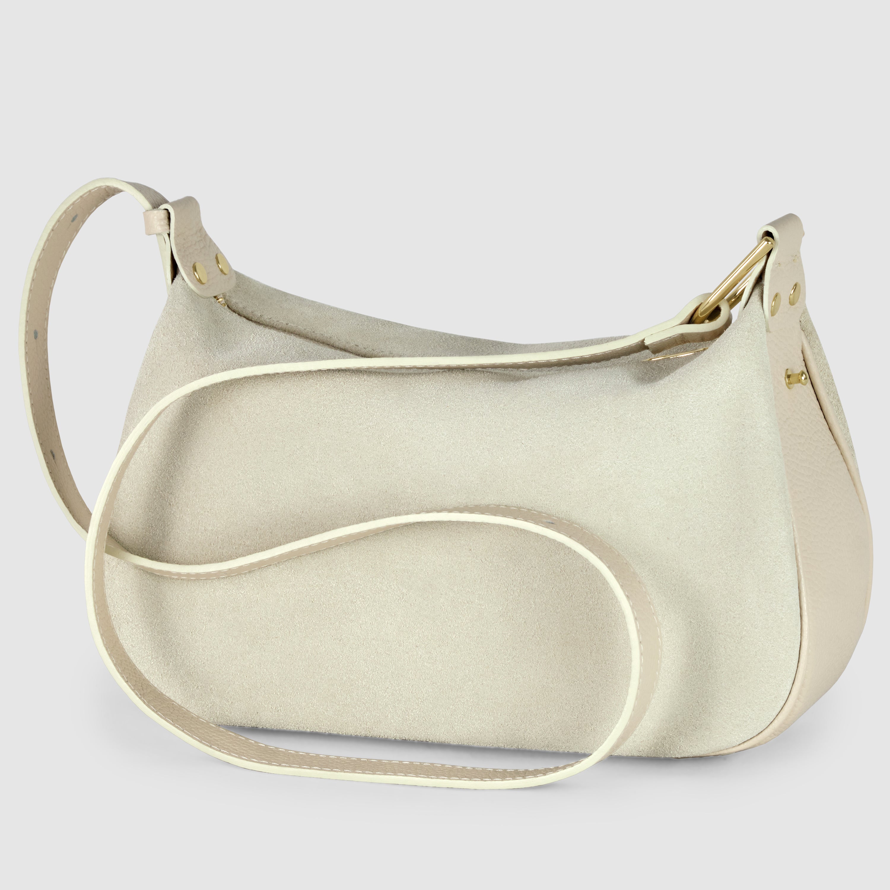 Italian Genuine Suede Crossbody Bag 242265