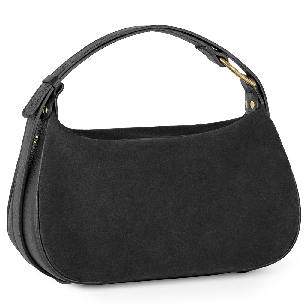 Italian Genuine Suede Crossbody Bag 242265