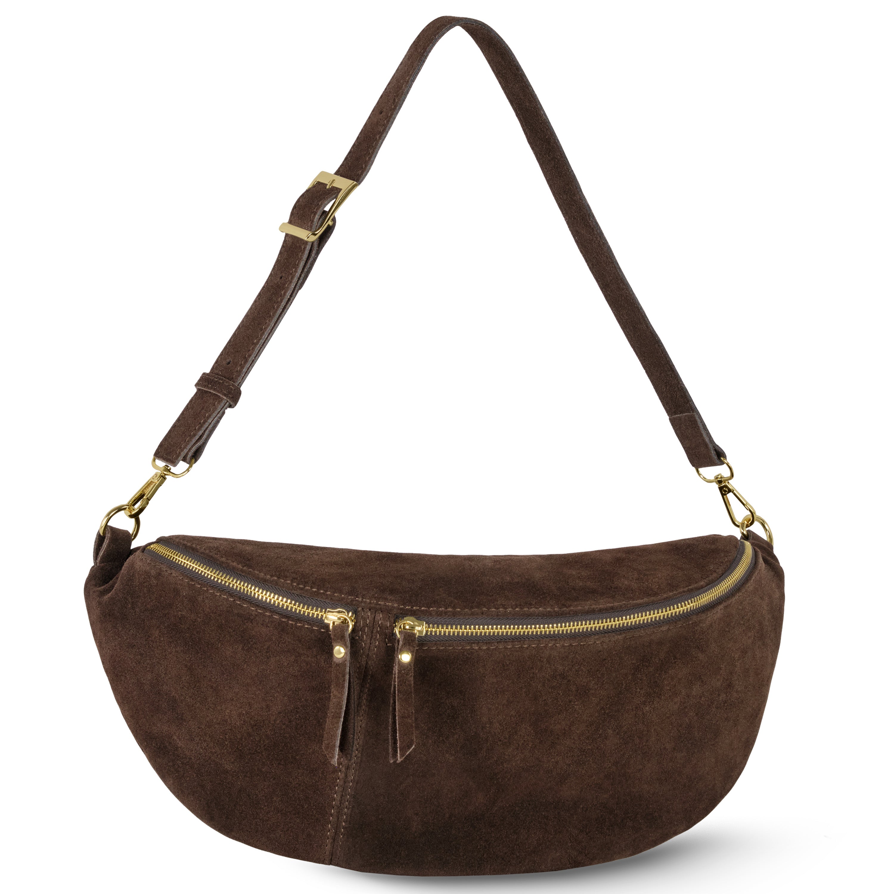Italian Genuine Suede Crossbody Bag 211955