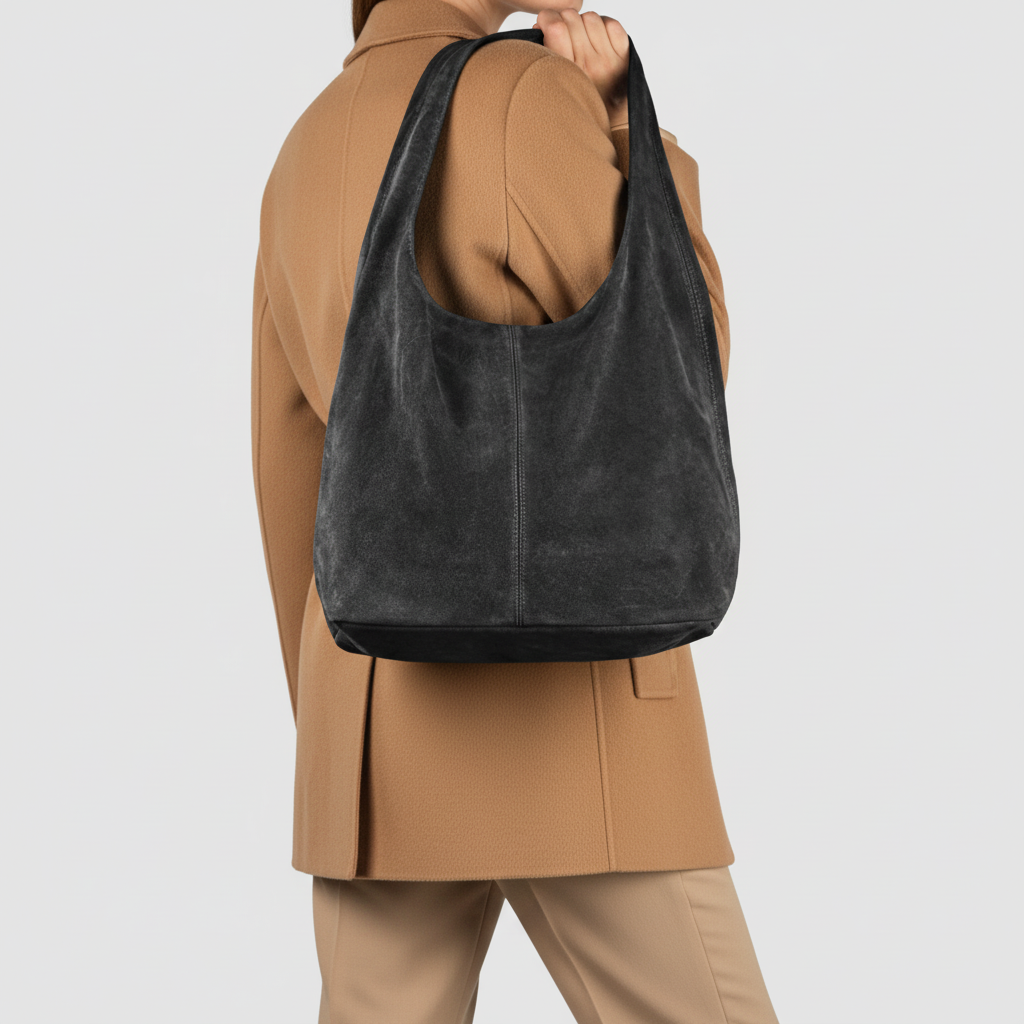 Italian Genuine Suede Hobo Bag 011943
