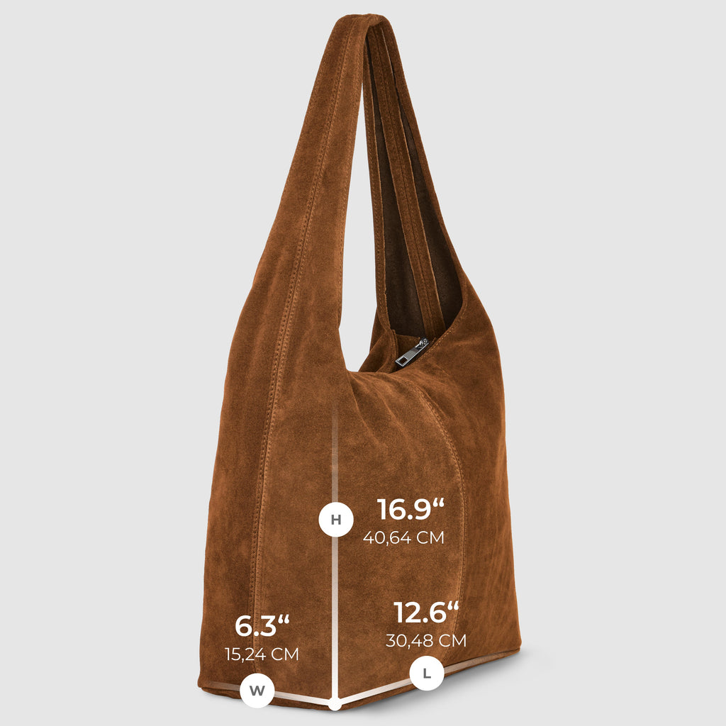 Italian Genuine Suede Hobo Bag 011943