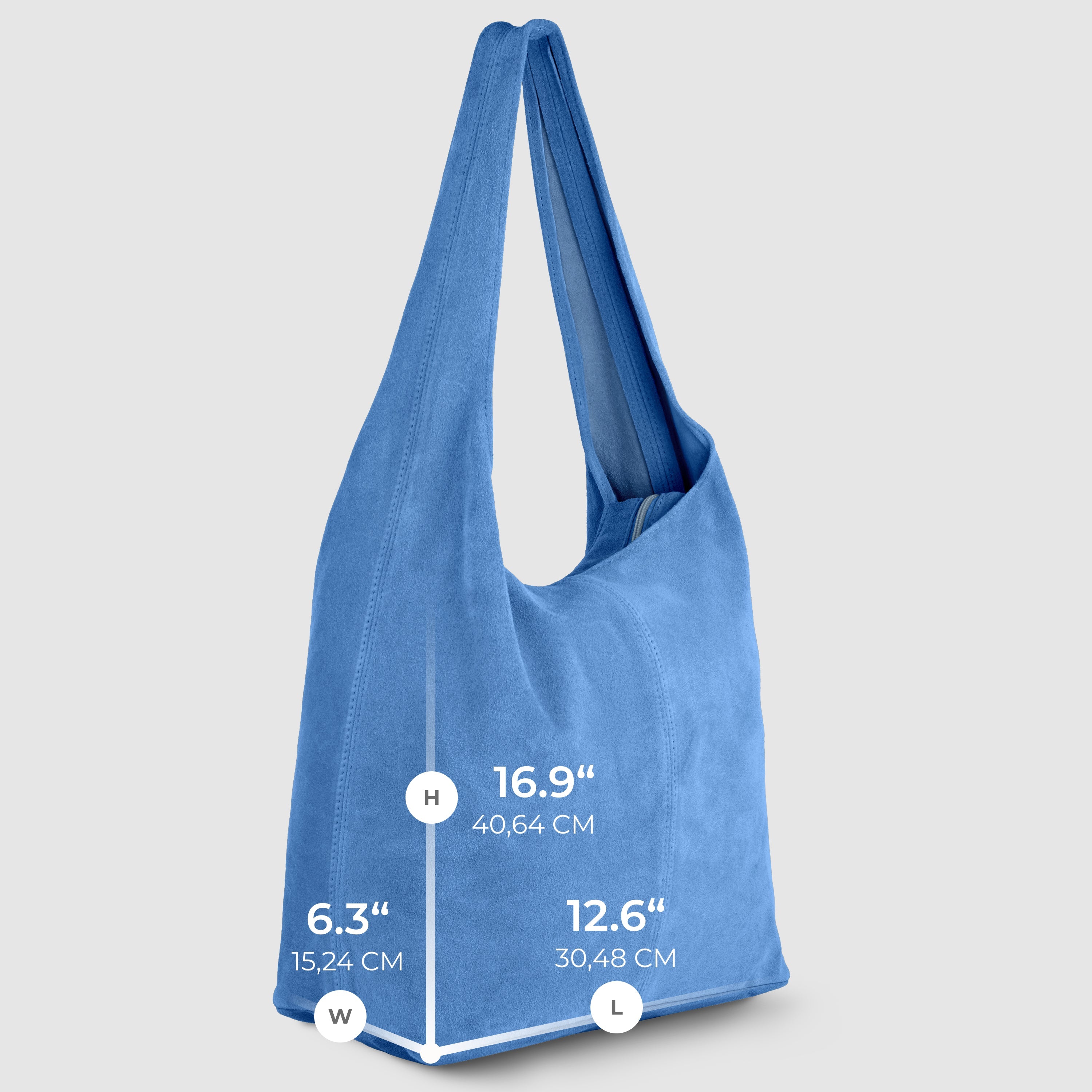Italian Genuine Suede Hobo Bag 011943